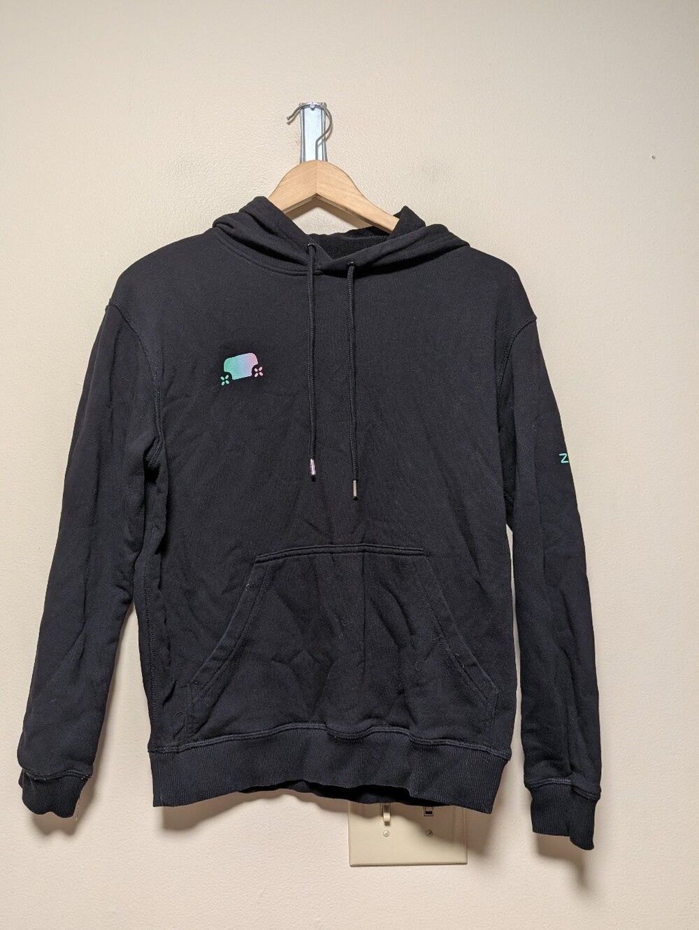 Zoox AS Colour Black Logo Hoodie Men’s Small Tech Employee Merch